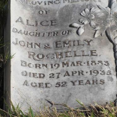 ROCHELLE Alice 1883-1935