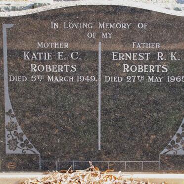 ROBERTS Ernest R.K. -1965 &amp; Katie E.C. -1949
