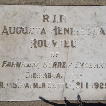 ROUMIEU Augusta Henrietta -1925