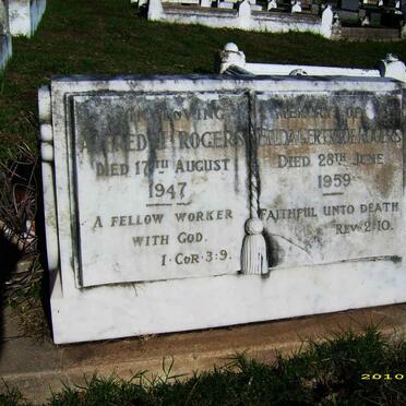 ROGERS Alfred J. -1947 &amp; Hilda Gertrude -1959