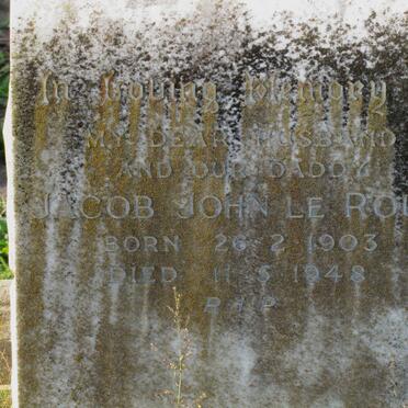 ROUX Jacob John, le 1903-1948