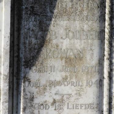 ROWAN Jacob Joubert 1871-1949