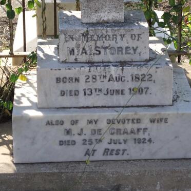 STOREY M.A. 1822-1907 :: DE GRAAFF M.J. -1924