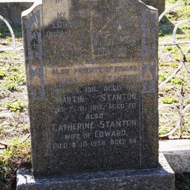 STANTON Edward -1954 :: STANTON Martin Edward -1955 :: STANTON Martin -1913 :: STANTON Catherine  -1958