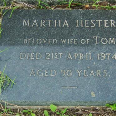 STANLEY Martha Hester -1974