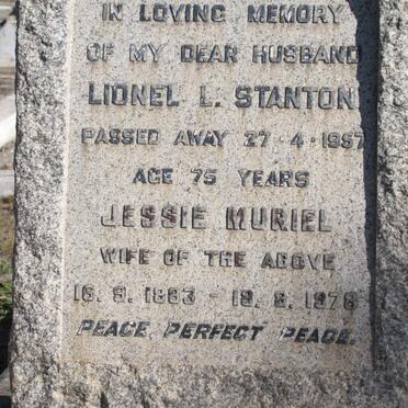 STANTON Lionel L -1957 &amp; Jessie Muriel 1883-1978
