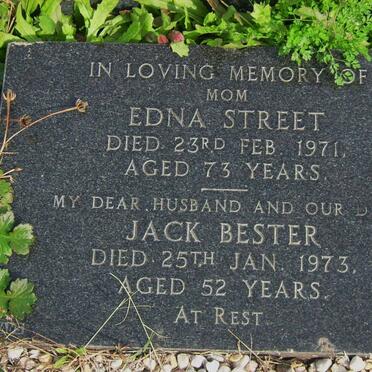 STREET Edna -1971 :: BESTER Jack -1973