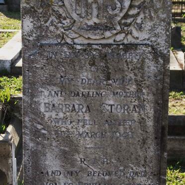 STORAN Thomas Edward -1947 &amp; Barbara -1943