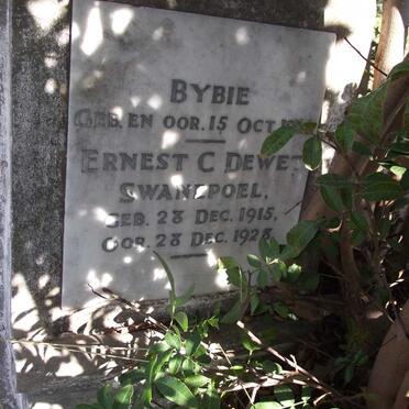 SWANEPOEL Bybie :: SWANEPOEL Ernest C. de Wet 1915-1928