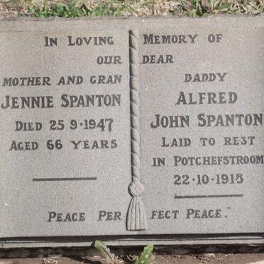 SPANTON Jennie  -1947 :: SPANTON Alfred John -1918