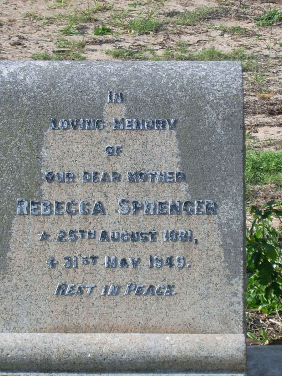 SPRENGER Rebecca 1881-1949