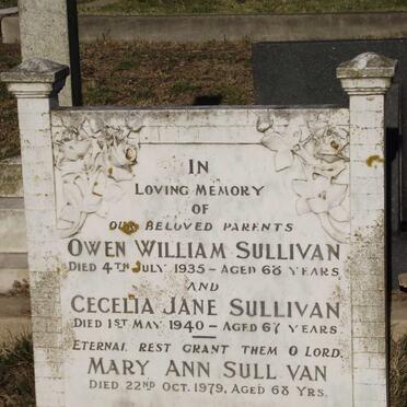 SULLIVAN Owen William -1935 &amp; Cecelia Jane -1940 :: SULLIVAN Mary Ann -1979