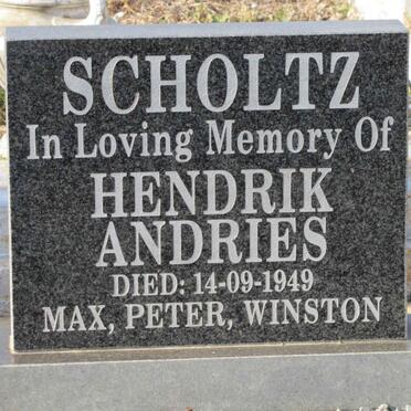 SCHOLTZ Hendrik Andries -1949