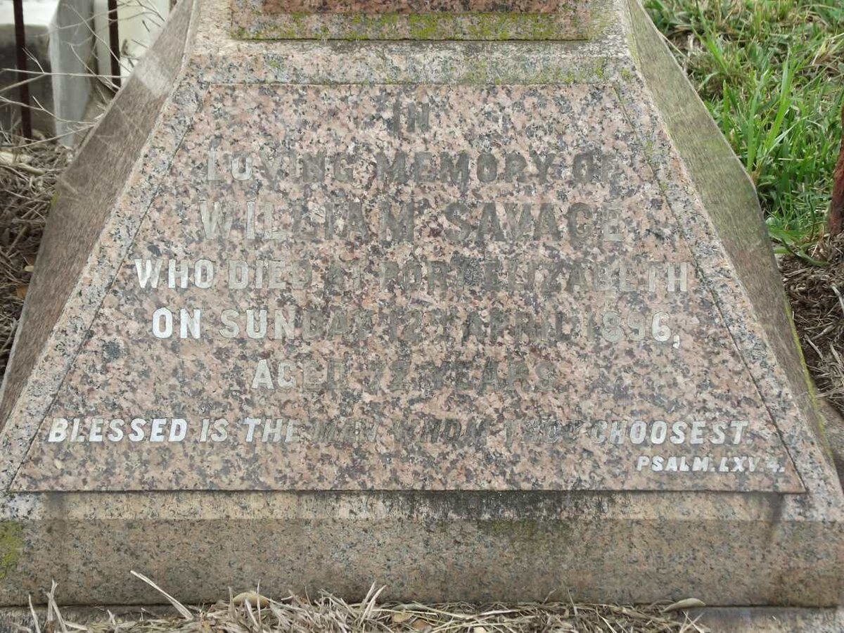 SAVAGE William -1896