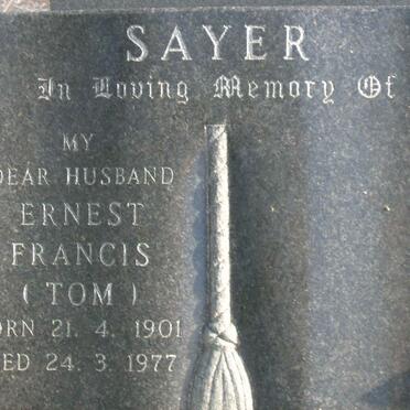SAYER Ernest Francis 1901-1977