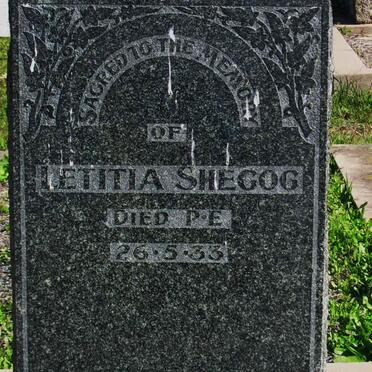 SHEGOG Letitia -1933