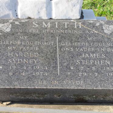 SMITH Harold Sydney 1934-1974 :: SMITH James Stephen 1888-1936