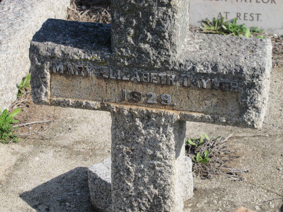 TAYLOR Mary Elizabeth -1929 