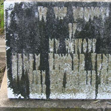 TENNANT Henry Edward 18?1-1953