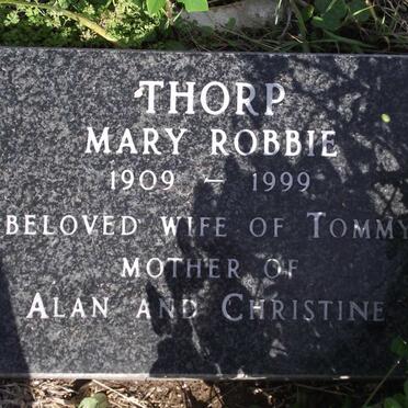 THORPE Mary Robbie 1909-1999