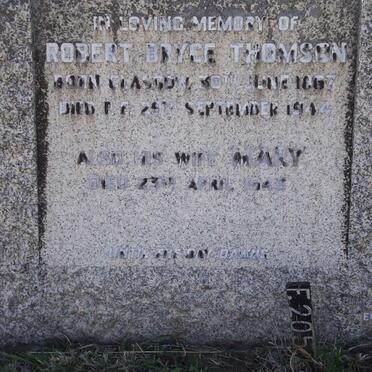 THOMSON Robert Bryce 1867-1944 Mary -1945