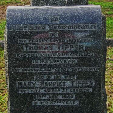 TIPPER Thomas -1935 &amp; Mary Harriet