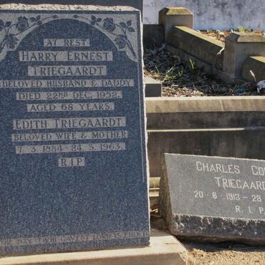 TRIEGAARDT Harry Ernest -1952 &amp; Edith -1963