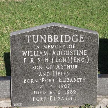 TUNBRIDGE William Augustine 1907-1989