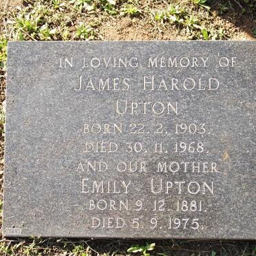 UPTON Emily 1881-1975 :: UPTON James Harold 1903-1968