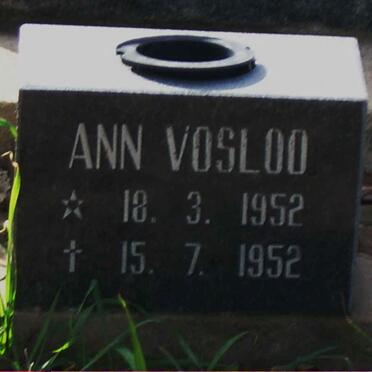 VOSLOO Ann 1952-1952