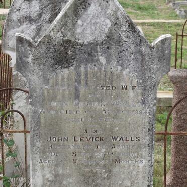WALLS John Levick -1897 &amp; Mary Isabella -1894