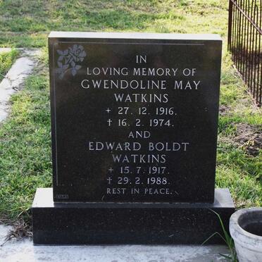 WATKINS Edward Boldt 1917-1988 &amp; Gwendoline May 1916-1974