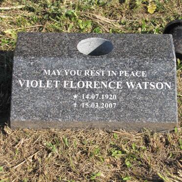 WATSON Violet Florence 1920-2007
