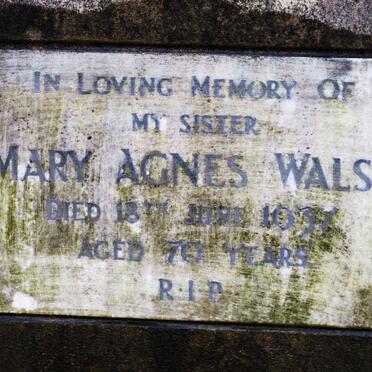 WALSH Mary Agnes -1937