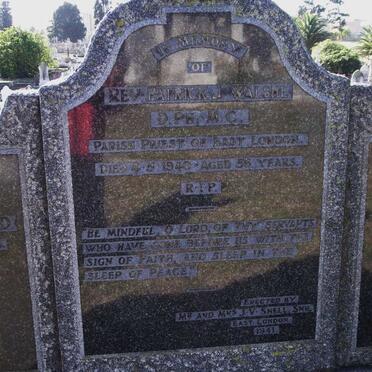 WALSHE Patrick J. -1940