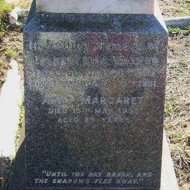 WALKER Jeannie King -1901 :: WALKER Margaret -1952