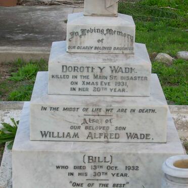 WADE William Alfred -1932 :: WADE Dorothy -1931