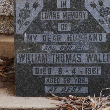 WALLIS William Thomas -1961