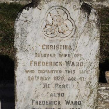 WARD Fredrick -1943 &amp; Christina -1920