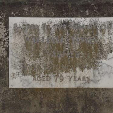 WARNER William James -1940