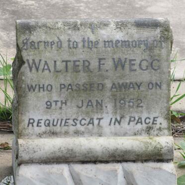 WEGG Walter F. -1952