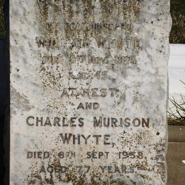 WHYTE William -1923 :: WHYTE Charles Murison -1958