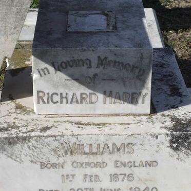 WILLIAMS Richard Harry 1876-1940