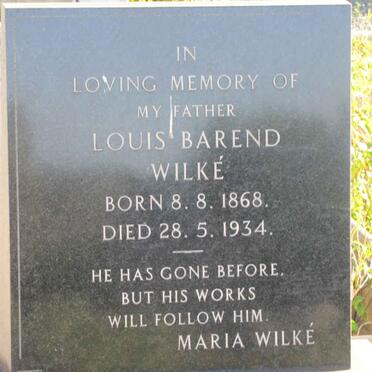 WILKE Louis Barend 1868-1934