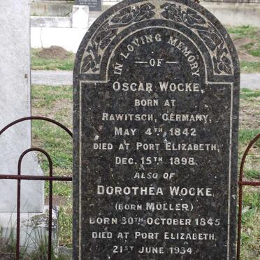 WOCKE Oscar 1842-1898 &amp; Dorothea MOLLER 1845-1934
