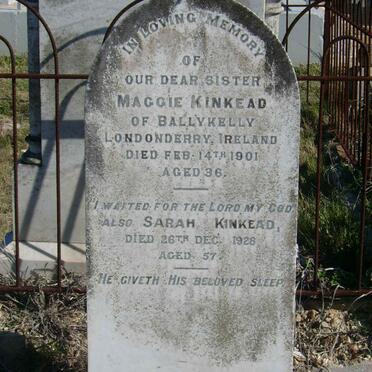 KINKEAD Maggie -1901 :: KINKEAD Sarah -1928