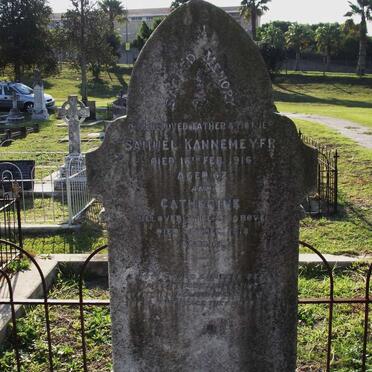 KANNEMEYER Samuel -1916 &amp; Catherine -1918