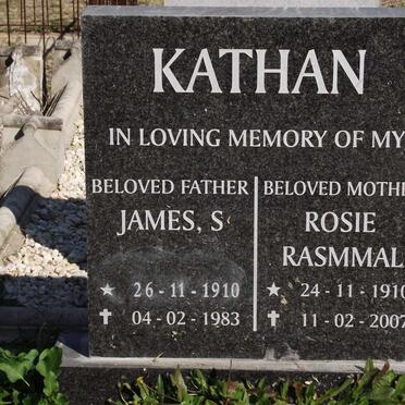 KATHAN James S. 1910-1983 &amp; Rosie Rasmmal 1910-2007