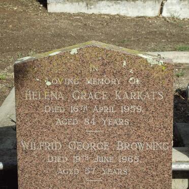 KARKATS Helena Grace -1959 :: BROWNING Wilfrid George -1965