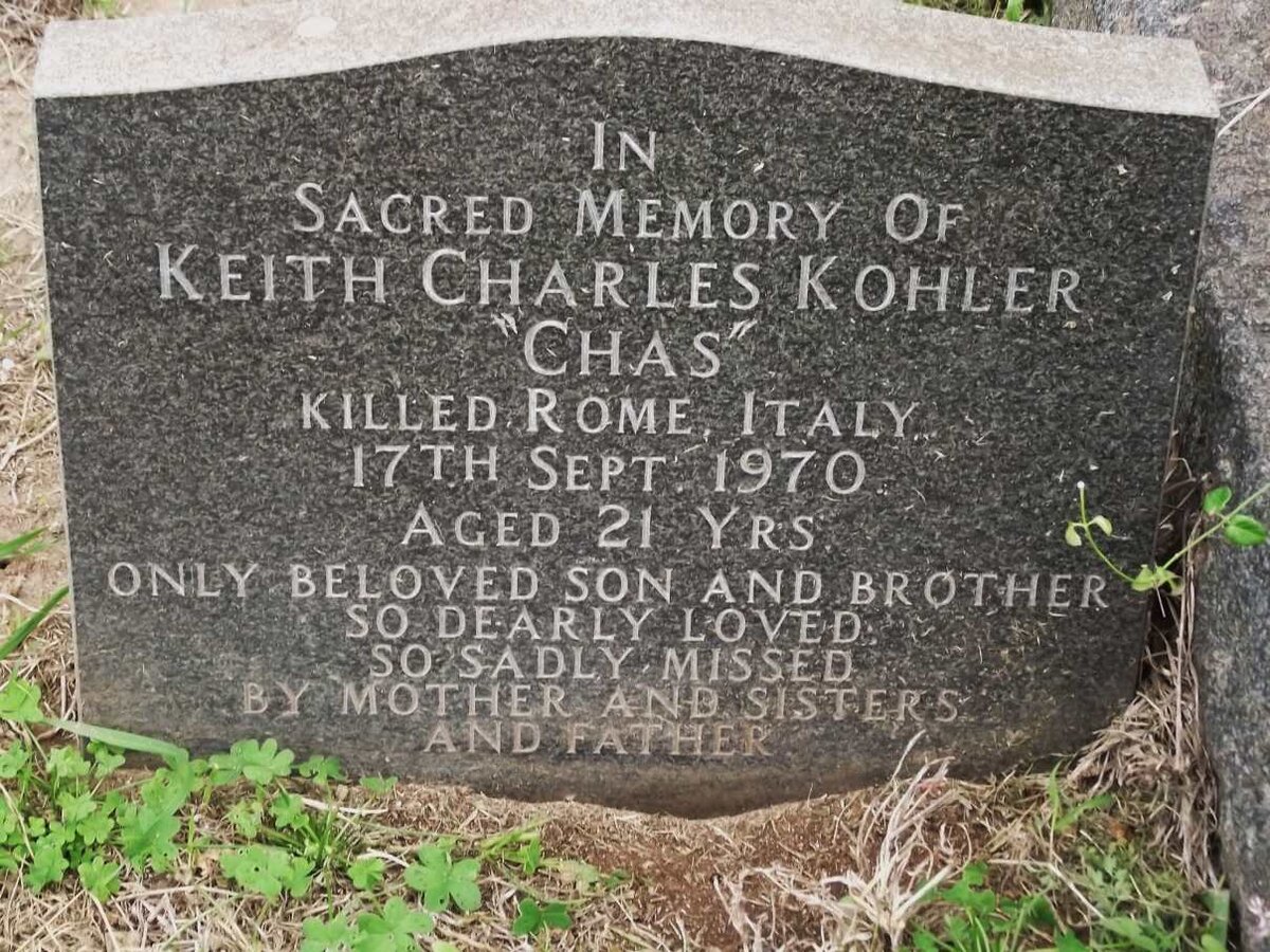 KOHLER Keith Charles -1970